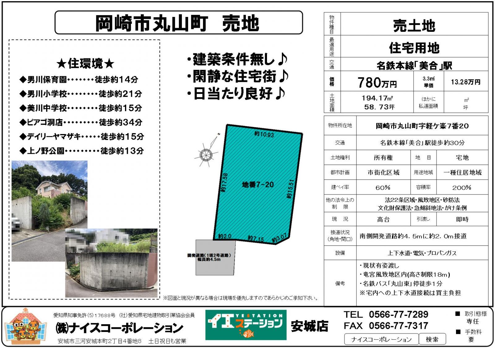新着速報 岡崎市丸山町売地 不動産 住宅情報 リフォームなら イエステーション